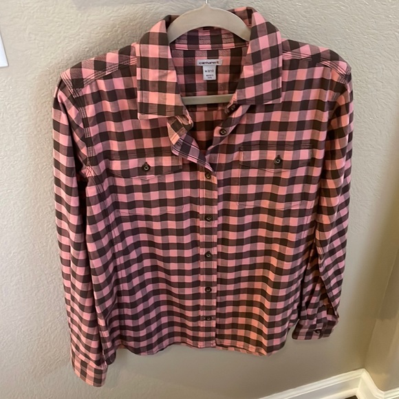 Carhartt button down Buffalo check pink - Picture 1 of 5